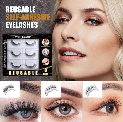 $9.99🔥WATERPROOF 🔥SELF-ADHESIVE EYELASHES