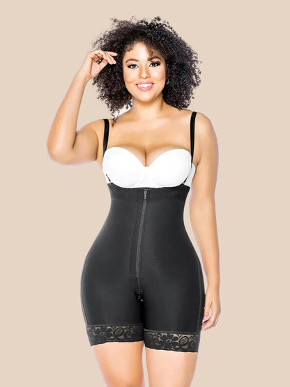 Firm Tummy Compression Bodysuit Shaper with Butt Lifter