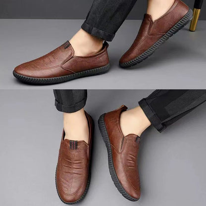 Men’s Slip-on Business Casual Leather Shoes（50% OFF）