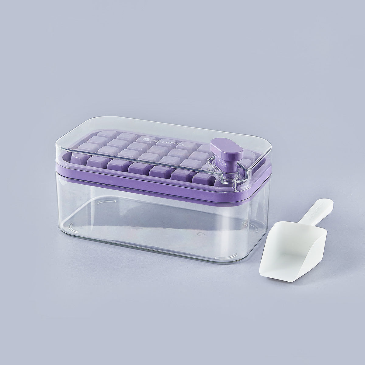 Food Grade Button Type Ice Mold and Ice Storage Box (Comes with an ice shovel)