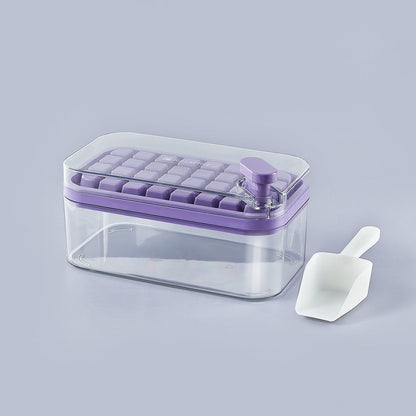 Food Grade Button Type Ice Mold and Ice Storage Box (Comes with an ice shovel)