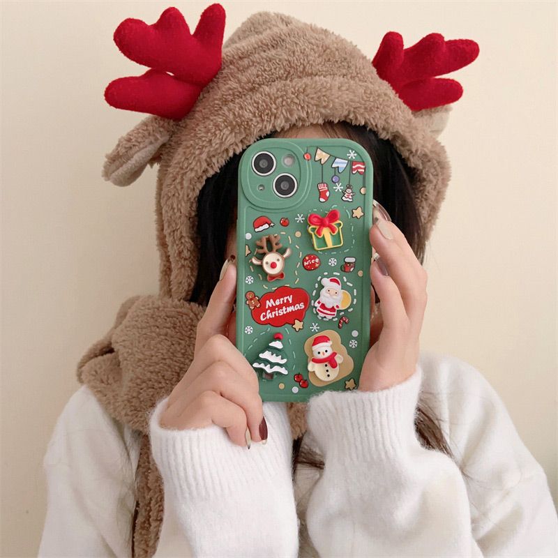 🎄Christmas Hot Sale🎄3D Christmas Phone Case For iPhone（50% OFF）