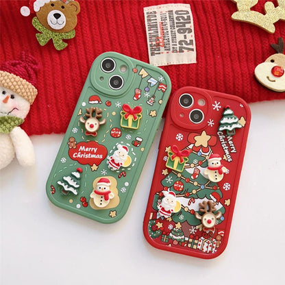 🎄Christmas Hot Sale🎄3D Christmas Phone Case For iPhone（50% OFF）