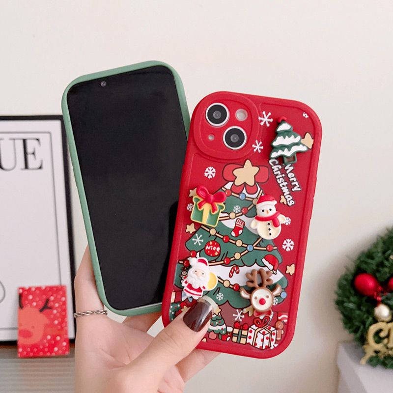 🎄Christmas Hot Sale🎄3D Christmas Phone Case For iPhone（50% OFF）