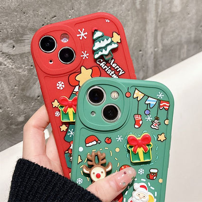 🎄Christmas Hot Sale🎄3D Christmas Phone Case For iPhone（50% OFF）