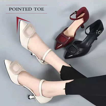 Pointed Toe High Heel Closed Toe Sandals（50% OFF）