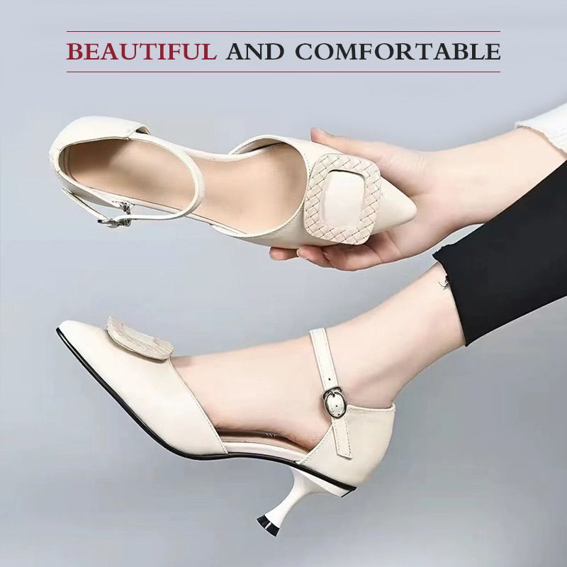 Pointed Toe High Heel Closed Toe Sandals（50% OFF）