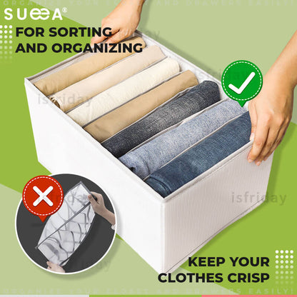 Upgraded Clothes Organizer With Dividers