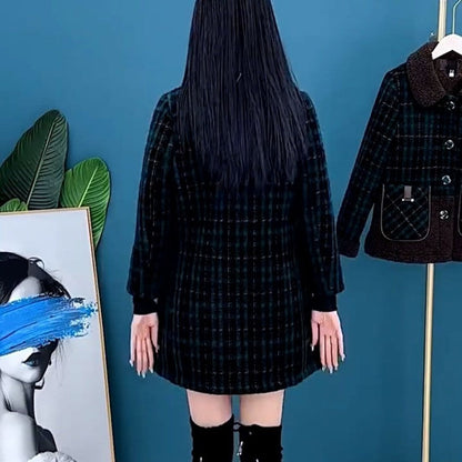 [Women’s Gift] Women's Plush Thick Mid Length Jacket Coat（50% OFF）