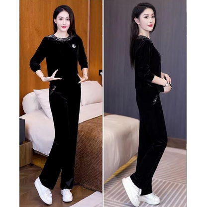 Women's Soft Casual Long Sleeve & Pants Suit（50% OFF）