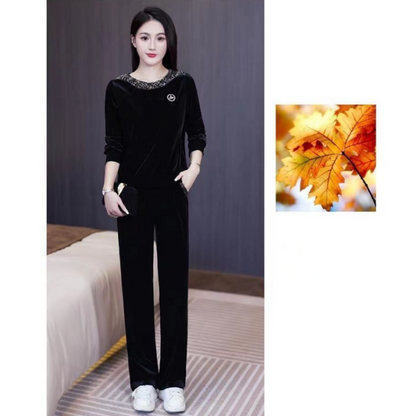 Women's Soft Casual Long Sleeve & Pants Suit（50% OFF）