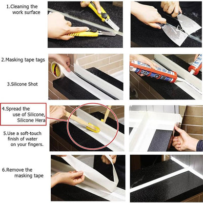 Extended Length Rubber Spatula Caulking Tool（50% OFF）